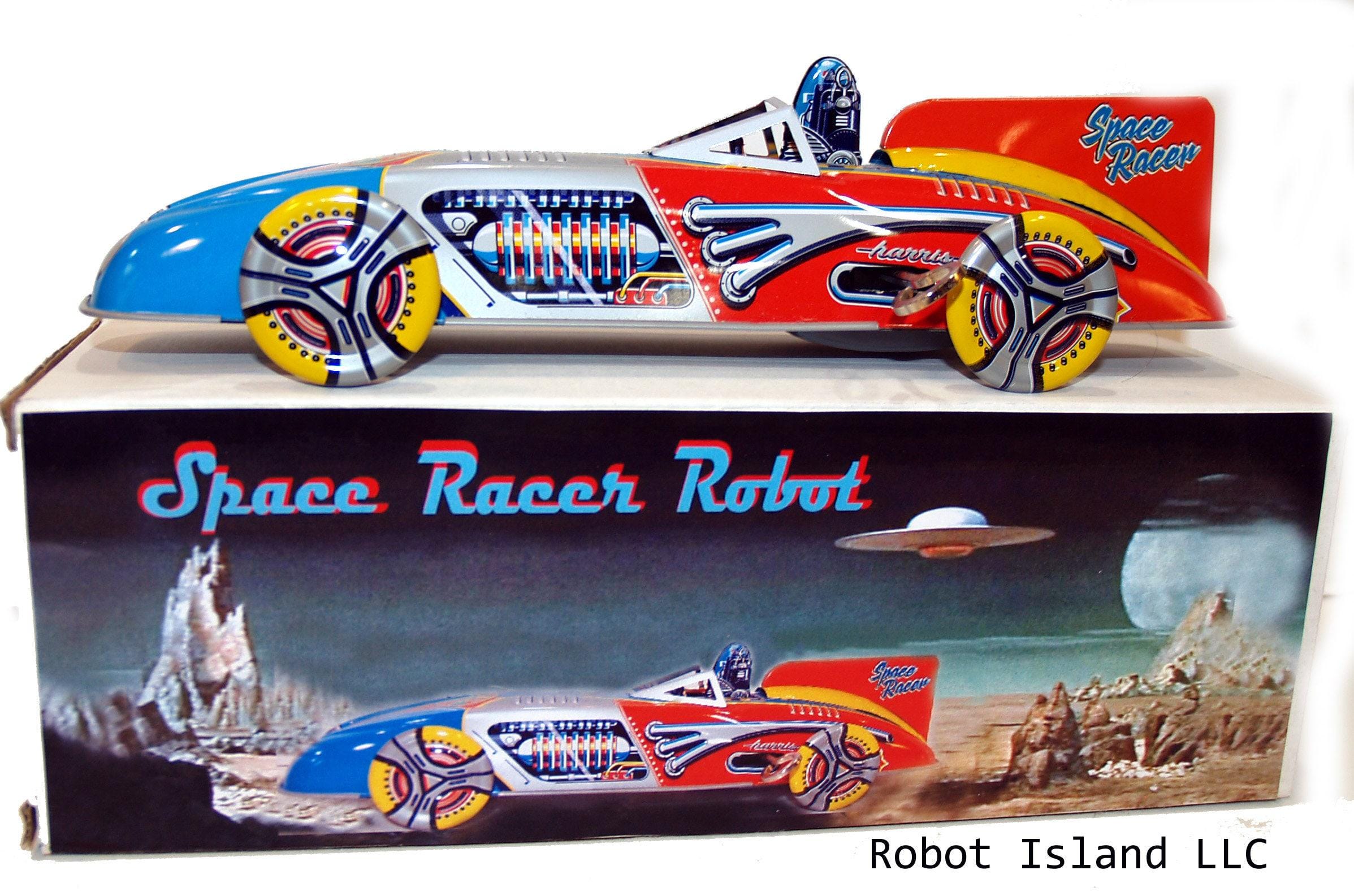 Rocket Racer Tin Toy - Etsy Rocket Racer Tin Toy - Etsy