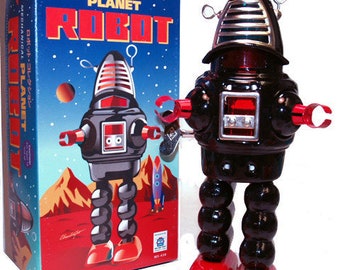 Planet Robot Tin Toy Robby the Robot Forbidden Planet Retro Repro