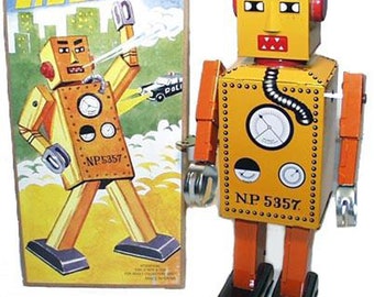 Lilliput Robot Giant Tin Toy Windup- SALE!