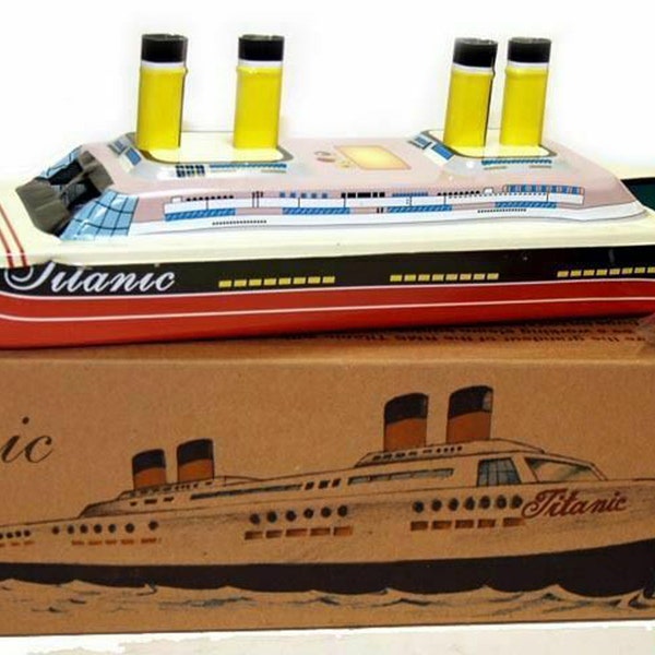 Titanic Toy Ship Putt Putt Tin Boat Pop Pop Boat - SALE!
