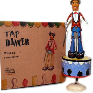 Tap Dancer Gene The Dancing Machine Tin Toy Windup Dancing Toy Vintage Style SALE!