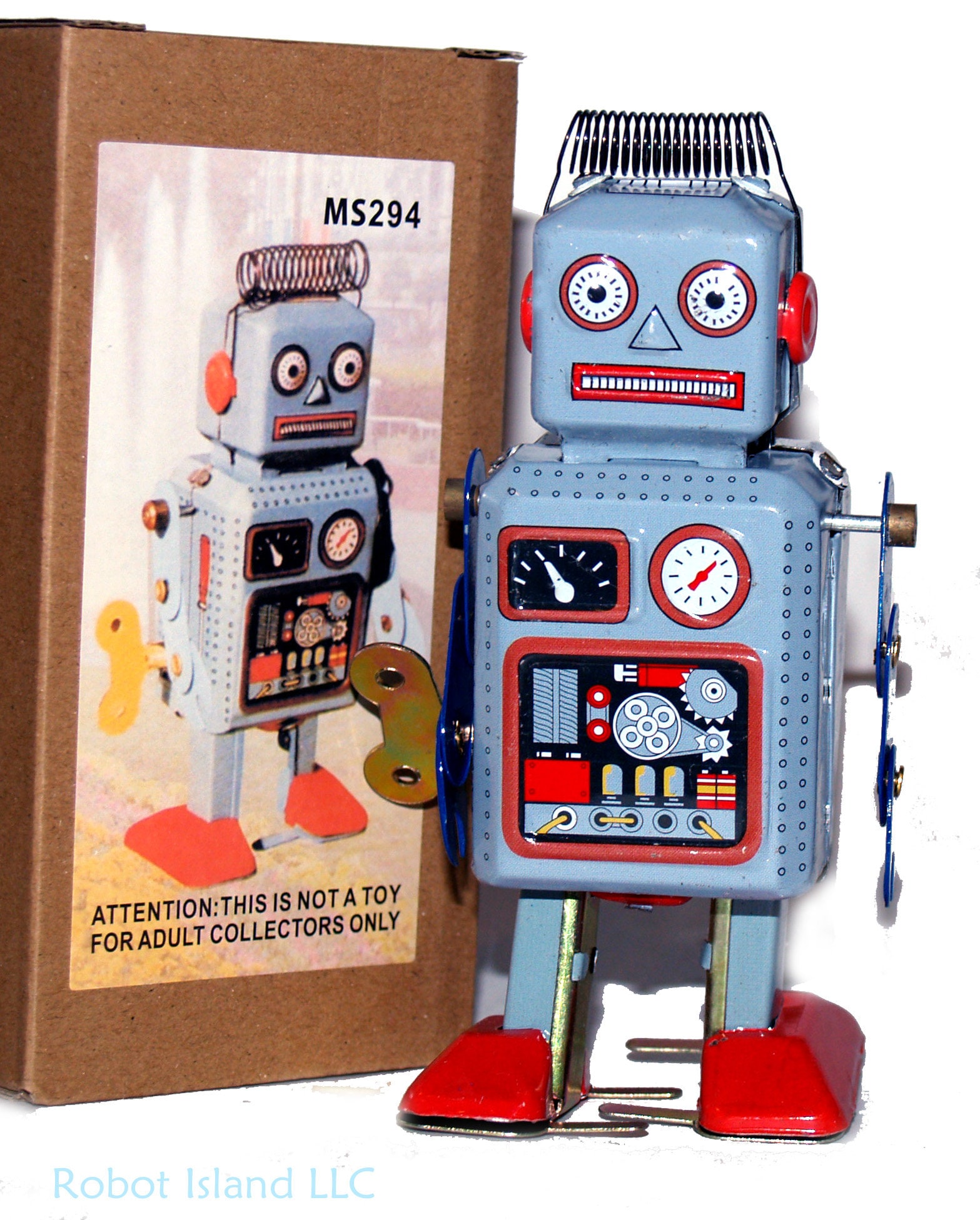 Clancy teenager 鍔 TIN TOY ROBOT Wind up Retro Collectible Mini Radicon MS294 - Etsy