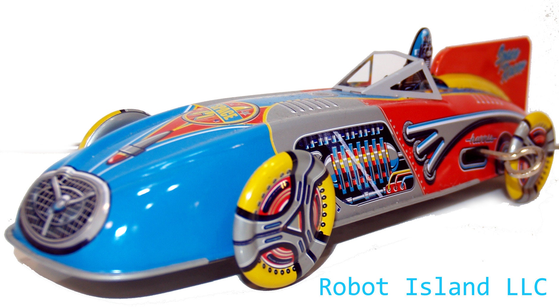Robby　 Robby the Robot Space Racer Wind up Tin Toy Retro