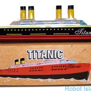 Titanic Toy Ship Putt Putt Tin Boat Pop Pop Boat - SALE!