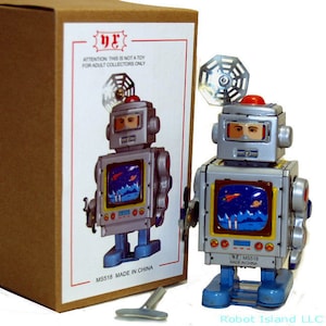 Horikawa Style Robot TV Spaceman Tin Toy Windup- SALE!