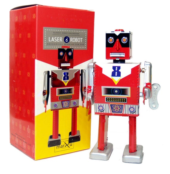 【大注目】 Laser 8 SELLER Marxu-sale-usa John St. Windup Toy Tin Robot ホビーラジコン