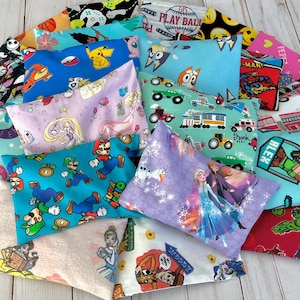 Kids Boo Boo Bag, Washable Boo Boo Bag, Size 4”x6”, Kids Heating Pad, Kids Ice Pack, Boo Boo Bag,  Ouchie Bag, Flaxseed or Flaxseed/Rice