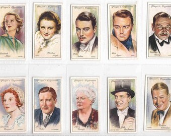 Katharine Hepburn Fred Astaire vintage 1935 Hollywood Film Stars trading card set 1930/'s nonsports lot