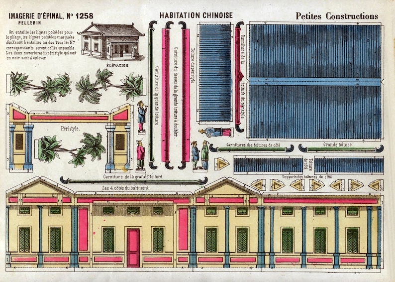 750x Vintage PAPER TOYS Printable Template Images Vols 1-3 - Etsy