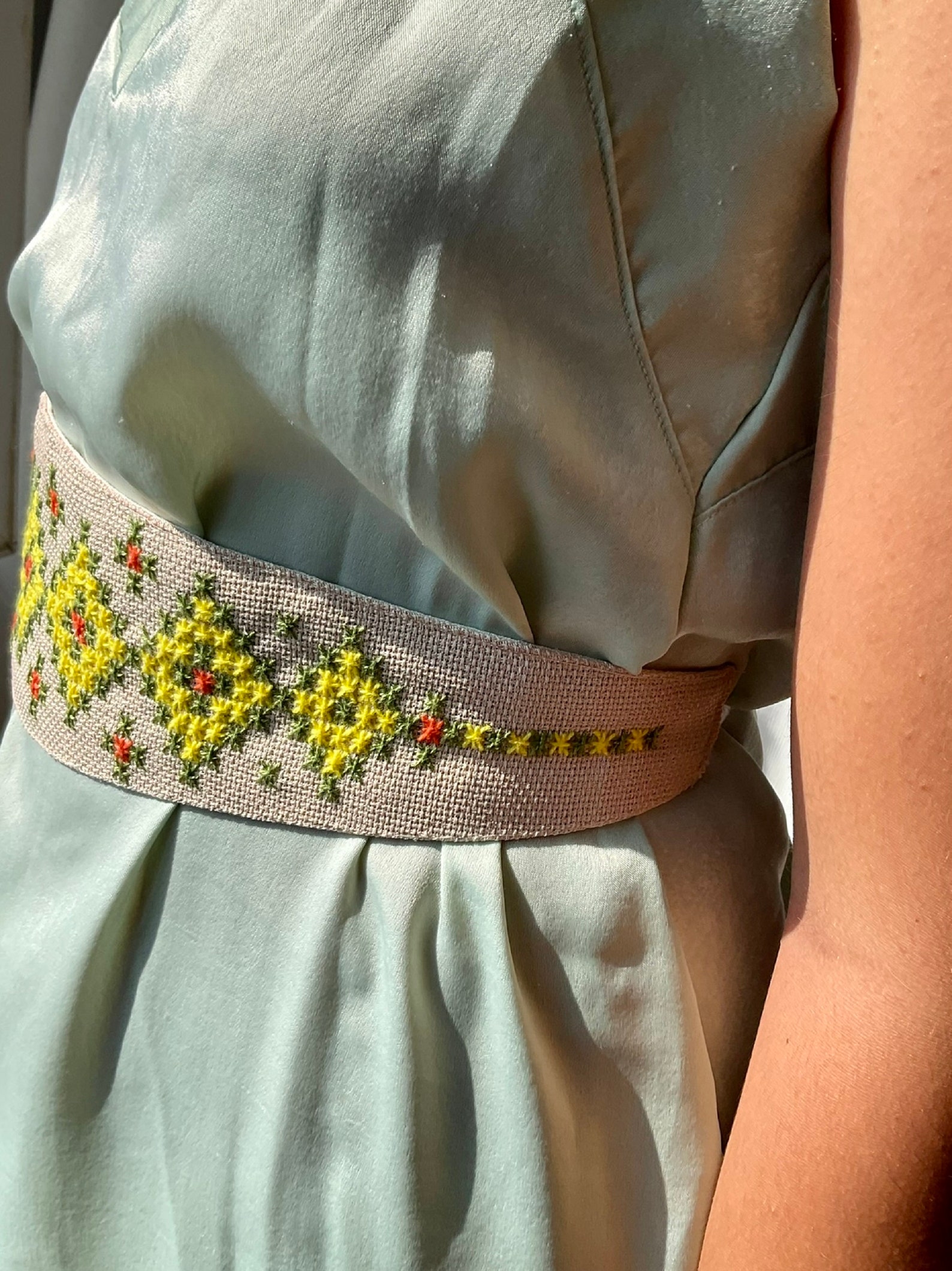 Belt with embroidery Belts