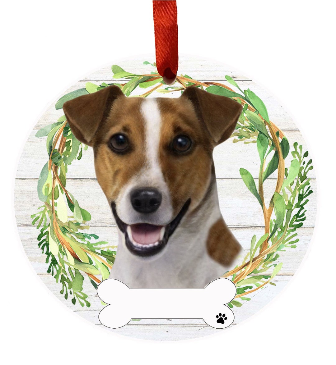 Jack Russell Ornament, Jack Russell Dog Christmas Tree Ornaments Gift