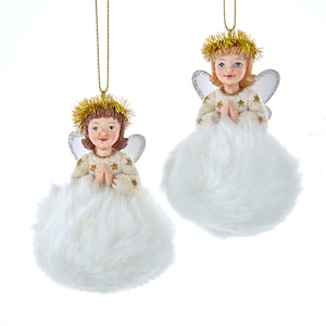 GERMAN FLUFFY ANGEL Ornament, Christmas Tree Ornaments, Ornaments Gifts 2025