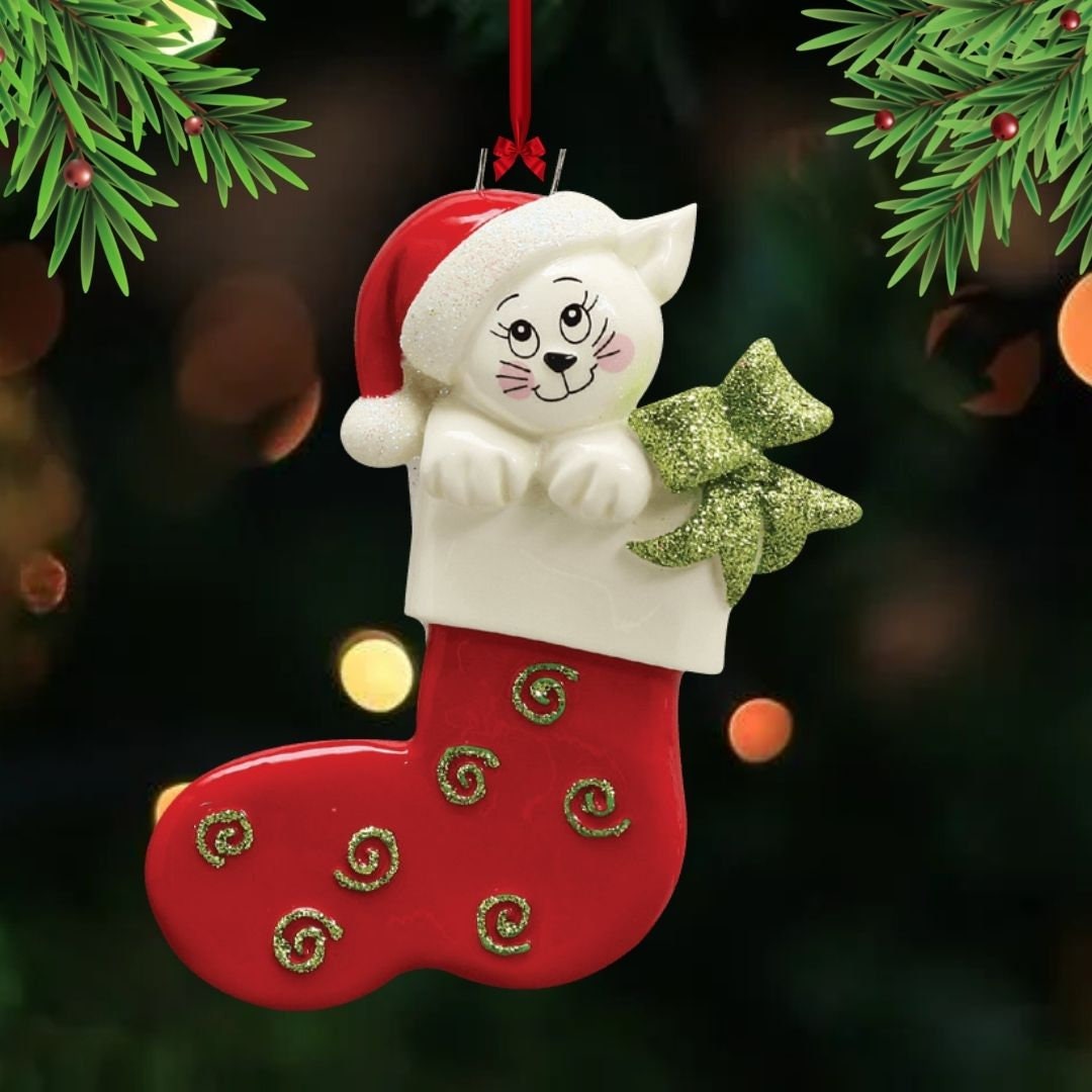 Star Cat Fairy Snow Globe Glitter Christmas Ornament – Meow Amor Creative