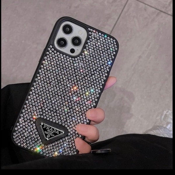 Crystal luxury brand prda phone case