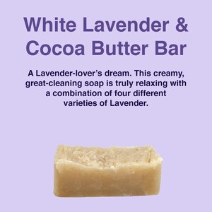 White Lavender and Cocoa Butter Bar