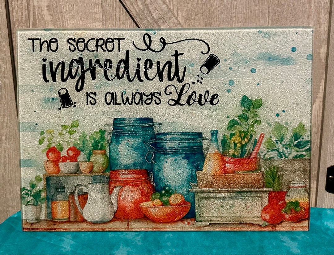 The Secret Ingredient is Always Love Cutting Board Serving Board - Etsy