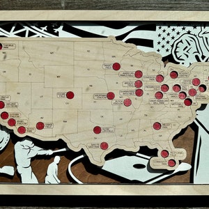 Mapa del estadio de béisbol, pelota de viaje, béisbol