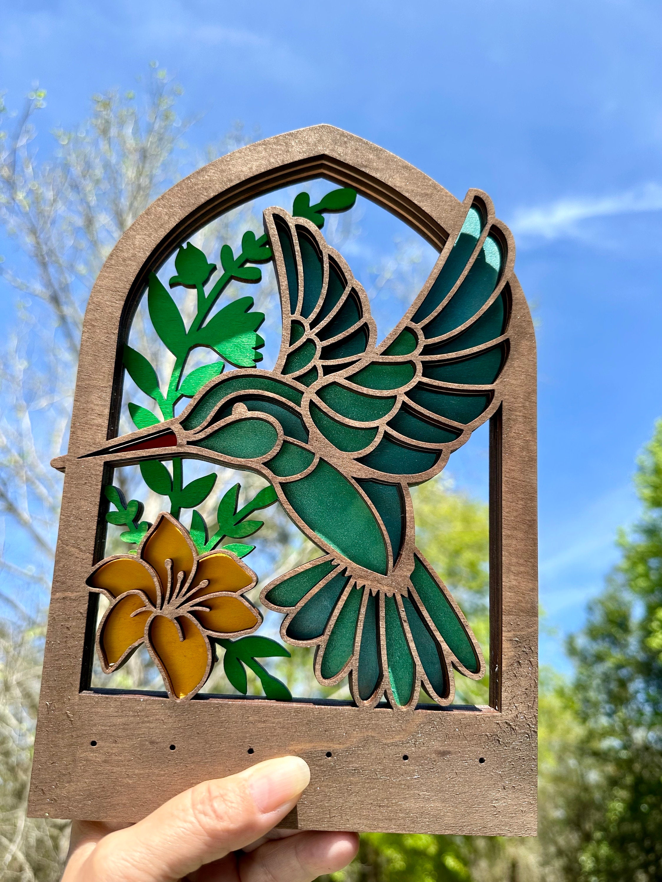 Hummingbird, Key Hanger, Key Holder, Leash Hanger, ID Badge Hanger - Etsy