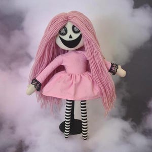 Handmade Creepy Doll, Horror Doll, Demon, OOAK Handmade Creepy Doll, Unique Art Doll, Haunted Toy, Horror Decor, Gothic Doll