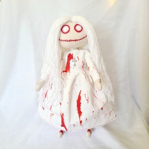 Handmade Creepy Doll, Horror Doll, Demon, OOAK Handmade Creepy Doll, Unique Art Doll, Haunted Toy, Horror Decor, Gothic Doll