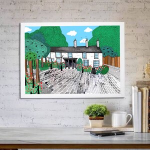 Churchtown Illustration / DIGITAL / PRINTABLE / Wall Art