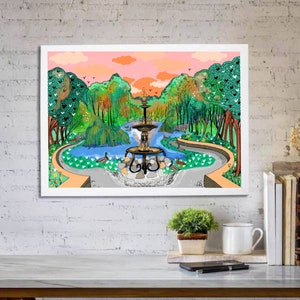DIGITAL / PRINTABLE / Hesketh Park / Southport PRINT / wall art / wall decor / architectural drawing /