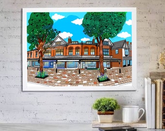 DIGITAL Drawing of Birkdale / Southport / illustration/ Print / Wall art
