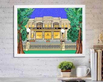DIGITAL / Printable / THE GRAND / Lord street print /illustration / artwork / wall art, Wall decor, Townscape, Architectural Drawing