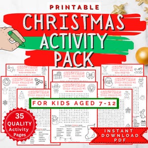 Búsqueda de palabras navideñas Paquete de actividades navideñas para niños Crucigramas navideños Actividades navideñas para niños Páginas de actividades navideñas imprimibles