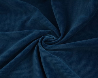 Tissu Velours - Bleu Marine