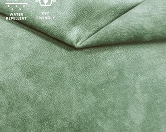 Tela de tapicería Terra Velour - Salvia