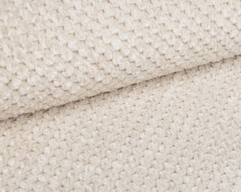 Tela de tapicería DOT I Velour - Crudo