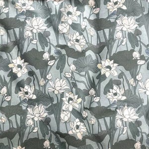 Cotton Fabric - Water lilies