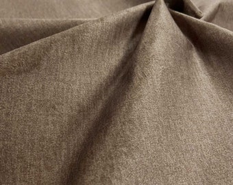 Tessuto da tappezzeria Monolith Velour - Beige scuro