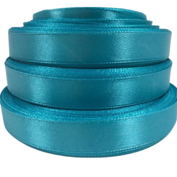 Ruban Satin 12 mm Longueur 32 RM - Turquoise