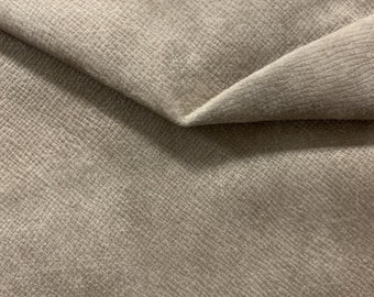 Terra Velour Beige Upholstery Fabric by the meter