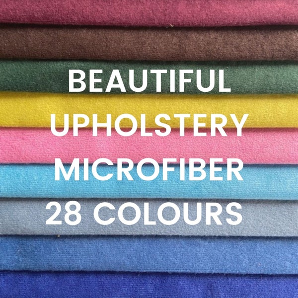 Colorful Microfiber Upholstery Fabric by the meter for Curtains, non Stretch Furniture Microfiber Fabric by the yard