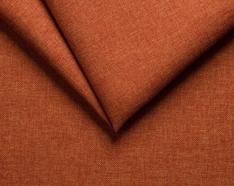 Sawana Orange Upholstery Tessuto al metro