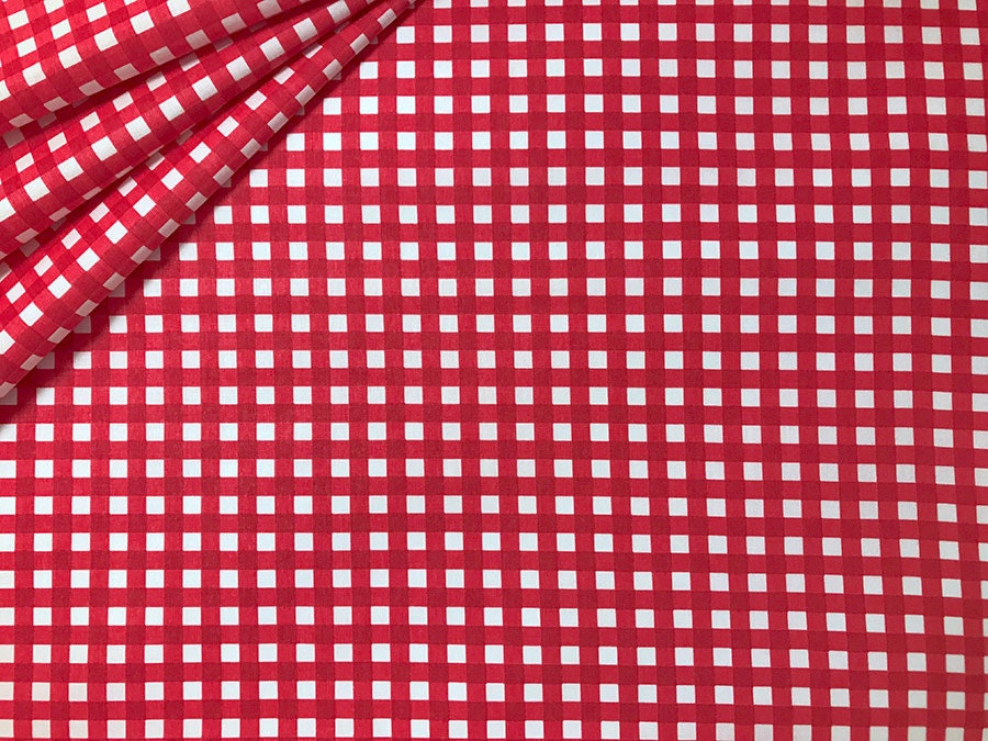 Ikea Grid Rot süßer Baumwollstoff als Meterware, 100% Baumwolle