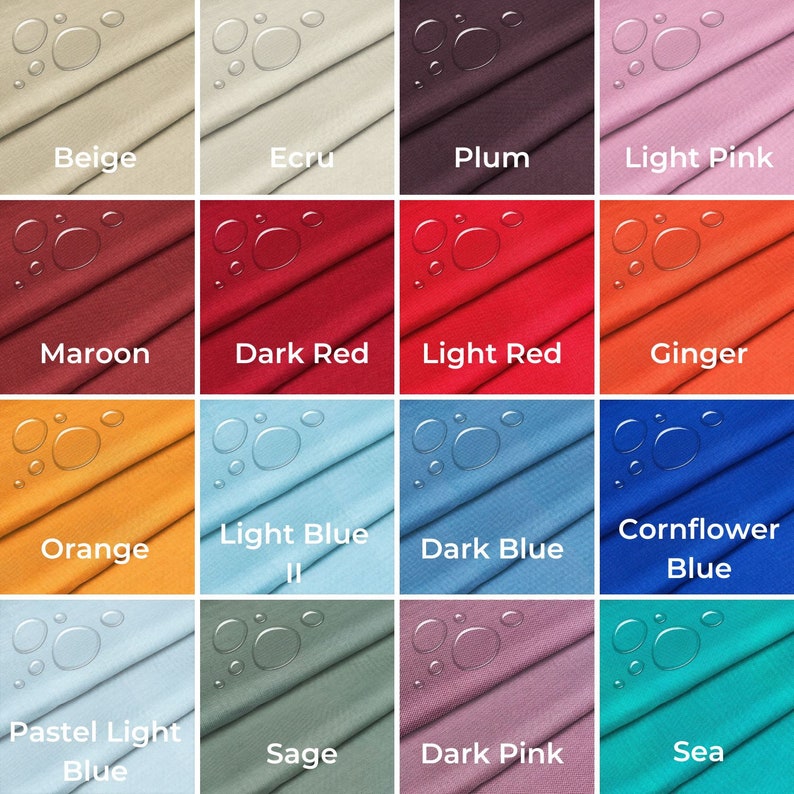 Waterproof Outdoor Fabric Oxford, Oxford PU, Colorful Water Repellent Garden Fabric by the meter image 4