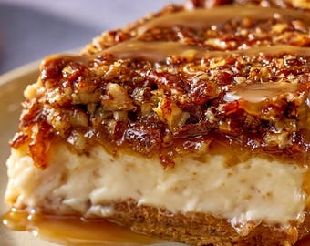Pecan Cheesecake Pie Recipe - Digital PDF Download