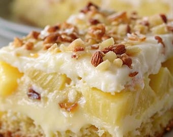 Pineapple Sheet Cake Recipe| Digital Download