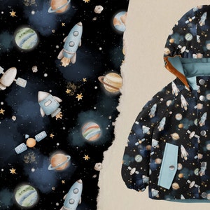 Softshell | Children's fabrics | Rain fabric | Softshell for children | space