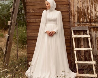 Muslim wedding dress, Hijab wedding dress, evening dress, muslim evening dresses, nikkah, nikah, wedding dress, wedding, bridal dress
