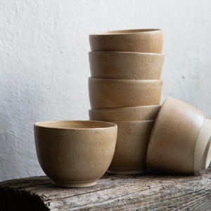 Handmade ceramic tea bowls for tea ceremony, 130ml