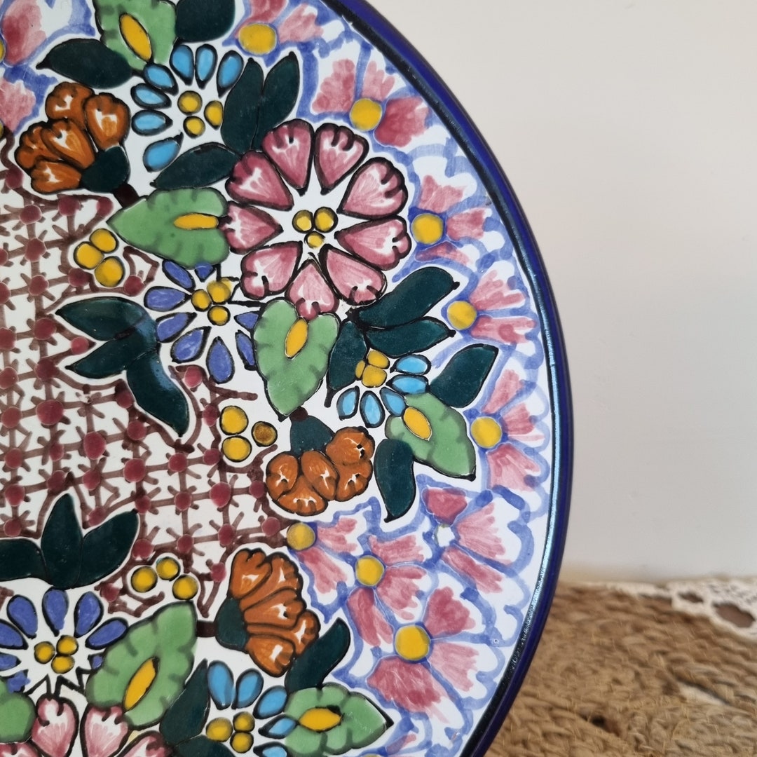 Beautiful Colorful Mexican Pottery Plate - Etsy
