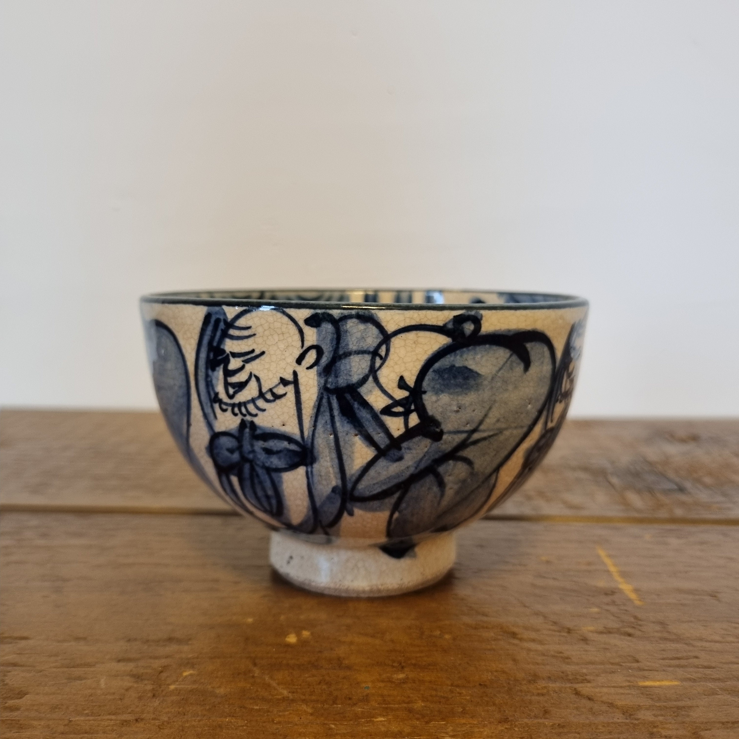 Aoki Mokubei (1767-1833) Antique Blue and White Pottery Tea