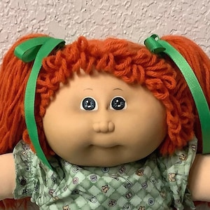 Vintage Cabbage Patch Kid Girl Red Hair Blue Eyes Head Mold 1 Hong Kong Vintage Cabbage Patch Kid Girl Red Hair Blue Eyes Head Mold 1 Hong Kong