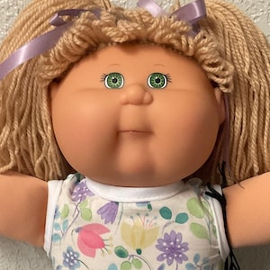 Vintage Cabbage Patch Kind Mädchen spielen entlang PA-3 Weizen Haar Grüne Augen 2004 Sammler Puppe Geschenke für Mädchen Mutter Tochter Ihr Freund Frau Her