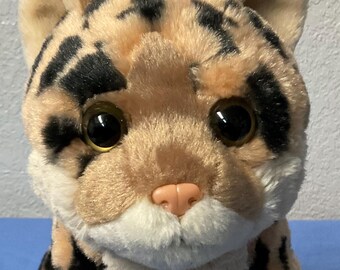 Wild Republic Clouded Leopard Stuffed Animal - 12 Inch Soft Plush Toy, Cuddlekins For Kids